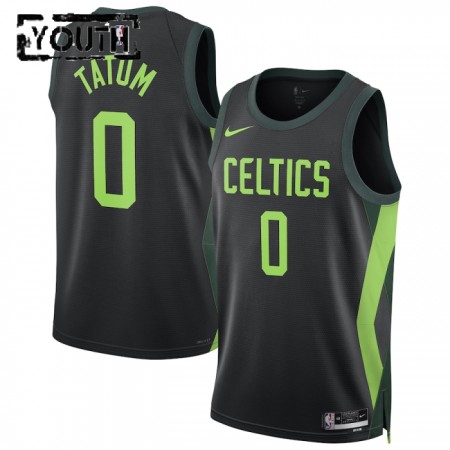Camiseta Niños Boston Celtics Tatum 2024-25 Nike City Edition Negro Swingman Camiseta Niños Boston Celtics Tatum 2024-25 Nike City Edition Negro Swingman